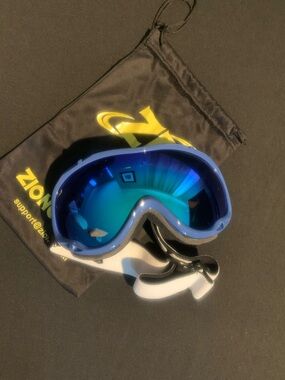 Blue Mirrored Ski/Snowboard Goggles